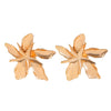 Wholesale Metal Stud Earrings Alloy Geometric Flower Leaf Electroplating For Women