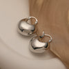 Wholesale Metal Style Copper Plated Geometric Stereo Earrings For Women With Electroplating Finish