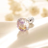 Wholesale Metal Sweet Style Flower Shape Zirconia Inlaid Titanium Steel Ear Nails For Women