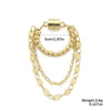 Wholesale Metal Ushaped Retro Style Magnet Pearl Tassel Electroplated Ear Clip For Women
