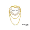 Wholesale Metal Ushaped Retro Style Magnet Pearl Tassel Electroplated Ear Clip For Women