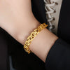 Wholesale Metal Watch Chain Bracelet 316L Stainless Steel Retro Hip Hop Geometric Electroplated Unisex