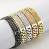 Wholesale Metal Watch Chain 316L Stainless Steel Men's Geometric Vacuum Plated Bracelet
