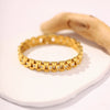 Wholesale Metal Wind Titanium Steel Bracelet Stainless Steel Pvd Plated Geometric Women's Bracelet