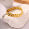 Wholesale Metal Wind Titanium Steel Bracelet Stainless Steel Pvd Plated Geometric Women's Bracelet