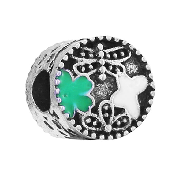 Wholesale Metal Women Accessories With Butterfly Four Leaf Clover Heart Shape And Totem Pattern Electroplated