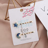Wholesale Metal Women's Cute Fairy Cat Star Hairpin Side Clip With Electroplating Treatment