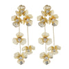 Wholesale Metal Zinc Alloy Flowershaped Electroplated Earrings For Women
