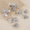 Wholesale Metal Zinc Alloy Flowershaped Electroplated Earrings For Women