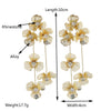 Wholesale Metal Zinc Alloy Flowershaped Electroplated Earrings For Women
