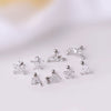 Wholesale Metal Zircon Flower Style Ear Nails For Women