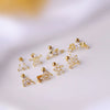 Wholesale Metal Zircon Flower Style Ear Nails For Women