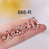 Wholesale Metal Zircon Flower Style Ear Nails For Women