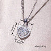 Wholesale Metal Zircon Heart Shape Necklace For Women