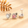 Wholesale Metal Zirconia Fashion Earrings For Women Titanium Steel Doubleheaded Screw Ear Bone Nails