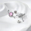 Wholesale Metal Zirconia Snakeshaped Earrings For Unisex Cartilage Piercing