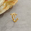 Wholesale Metallic Stainless Steel Ring With Starfish Shell Design Electroplating For Women