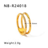 Wholesale Microencrusted Diamond Stainless Steel Doublelayer Pearl Simple Ring Set Geometric Shape Electroplated Hand Jewelry Unisex
