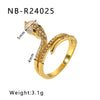 Wholesale Microencrusted Diamond Stainless Steel Doublelayer Pearl Simple Ring Set Geometric Shape Electroplated Hand Jewelry Unisex