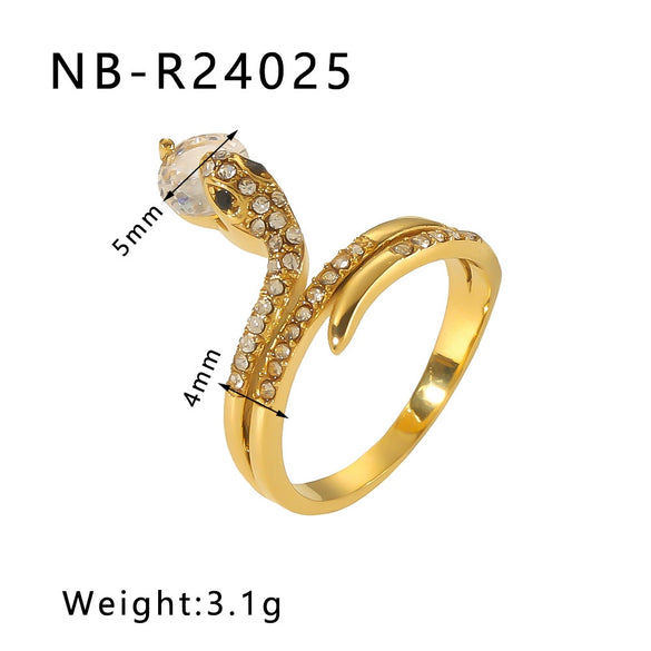 Wholesale Microencrusted Diamond Stainless Steel Doublelayer Pearl Simple Ring Set Geometric Shape Electroplated Hand Jewelry Unisex