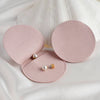 Wholesale Microfiber Envelope Jewelry Bag With Double Sided Velvet Round Shape Thermal Transfer Printing