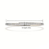 Wholesale Microinlaid Brass Square Zircon Interwoven Geometric Clasp Bracelet Light Luxury Style