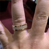 Wholesale Microinlaid Geometric Zircon Copper Ring For Men And Women