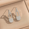 Wholesale Micropaved Zircon Accessories Set Light Luxury Geometric Style Copper O Word Chain Necklace And Earrings For Women And Unisex Vacuum Furnace Electroplated 18K