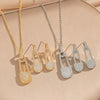Wholesale Micropaved Zircon Accessories Set Light Luxury Geometric Style Copper O Word Chain Necklace And Earrings For Women And Unisex Vacuum Furnace Electroplated 18K