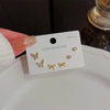 Wholesale Mini Compact Exquisite Women's Earrings Copper Needle Lovely Style With Letters Numbers Text Microinlay