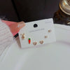 Wholesale Mini Compact Exquisite Women's Earrings Copper Needle Lovely Style With Letters Numbers Text Microinlay