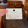 Wholesale Mini Compact Exquisite Women's Earrings Copper Needle Lovely Style With Letters Numbers Text Microinlay