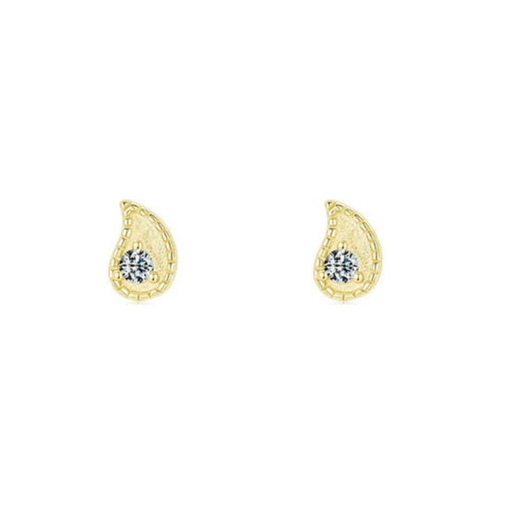 Wholesale Mini Earrings 925 Sterling Silver Geometric Niche Design Microinlay For Women