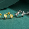 Wholesale Mini Earrings 925 Sterling Silver Geometric Niche Design Microinlay For Women