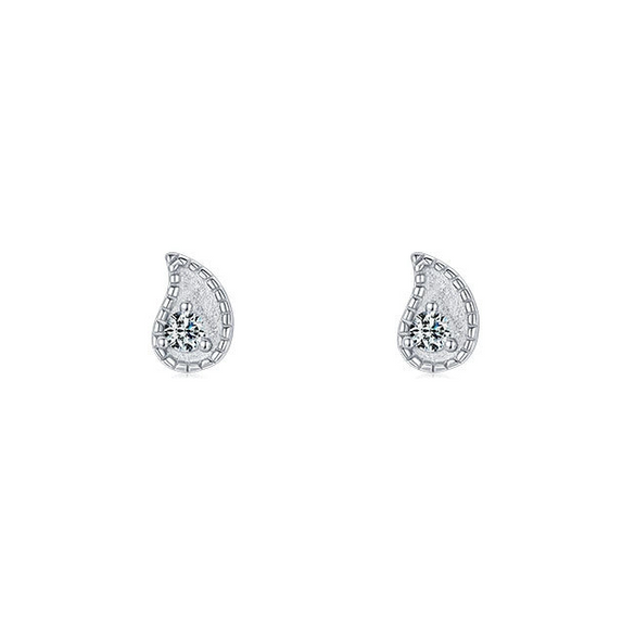 Wholesale Mini Earrings 925 Sterling Silver Geometric Niche Design Microinlay For Women