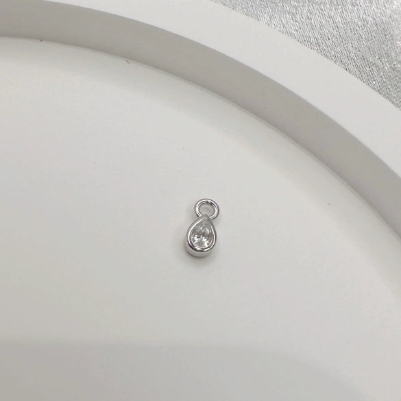 Wholesale Mini Pendant 925 Sterling Silver Handmade Geometric Heartshaped Water Drop Multishape With Zirconia