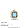 Wholesale Mini Simple Jewelry Accessories Stainless Steel 14K Gold Plated Heartshaped Geometric Pendant For Women With Electroplating And Micro Set Color Diamond