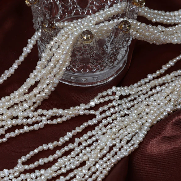 Wholesale Mini Strong Light Asymmetrical Natural Freshwater Pearl Baroque Specialshaped Diy Material