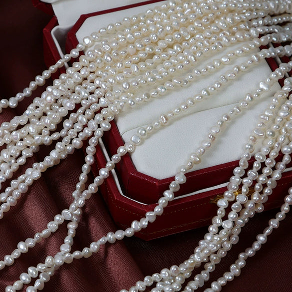 Wholesale Mini Strong Light Asymmetrical Natural Freshwater Pearl Baroque Specialshaped Diy Material