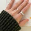 Wholesale Minimalist Allmatch Irregular 925 Sterling Silver Women's Ring