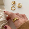 Wholesale Minimalist Allmatch Irregular 925 Sterling Silver Women's Ring