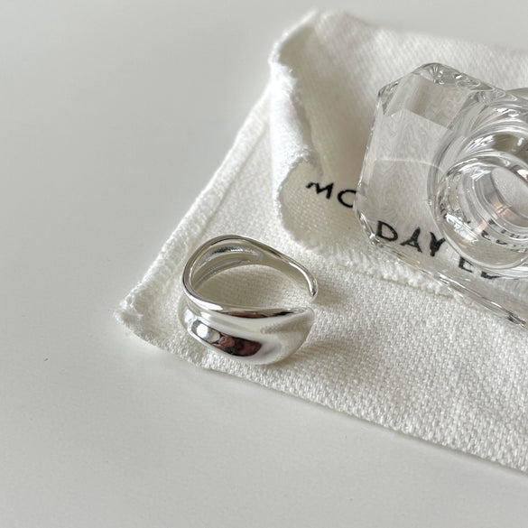 Wholesale Minimalist Allmatch Irregular 925 Sterling Silver Women's Ring