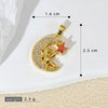 Wholesale Minimalist Animal Zodiac Copper Inlaid Gold Zirconium Micropaved Necklace Pendant For Women
