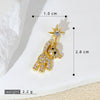 Wholesale Minimalist Animal Zodiac Copper Inlaid Gold Zirconium Micropaved Necklace Pendant For Women