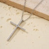 Wholesale Minimalist Copper Clavicle Chain Cross Jewelry Necklace For Women And Men With Electroplating