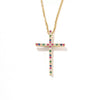 Wholesale Minimalist Copper Clavicle Chain Cross Jewelry Necklace For Women And Men With Electroplating