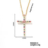 Wholesale Minimalist Copper Clavicle Chain Cross Jewelry Necklace For Women And Men With Electroplating