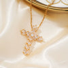 Wholesale Minimalist Copper Clavicle Chain Cross Jewelry Necklace For Women And Men With Electroplating