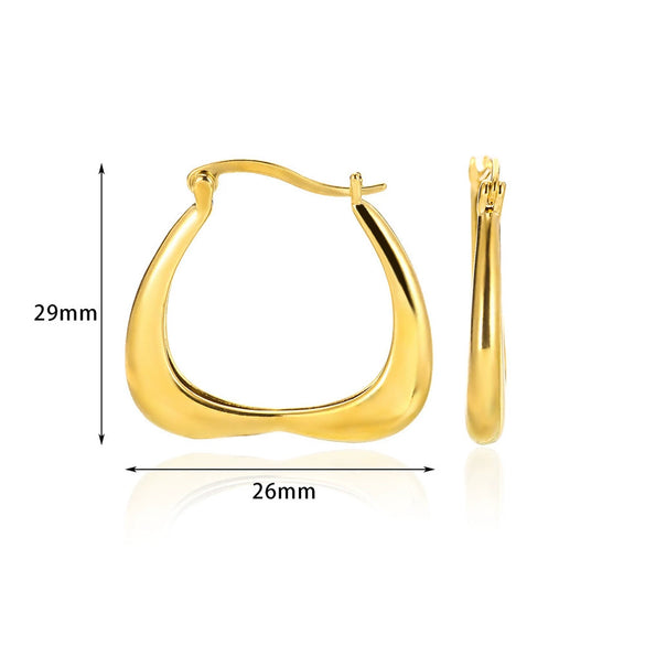 Wholesale Minimalist Copper Earrings With Electroplating Treatment