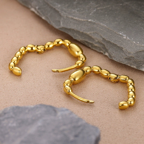 Wholesale Minimalist Copper Earrings With Electroplating Treatment